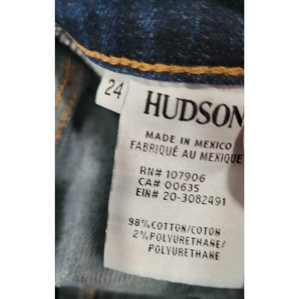Hudson Women's Tally Cropped Skinny Jeans size 24 Reverie Denim NEW - Picture 5 of 6